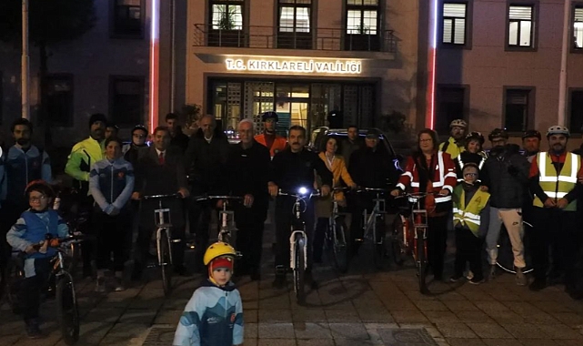 Sağlıklı bir hayat için pedal çevirdiler
