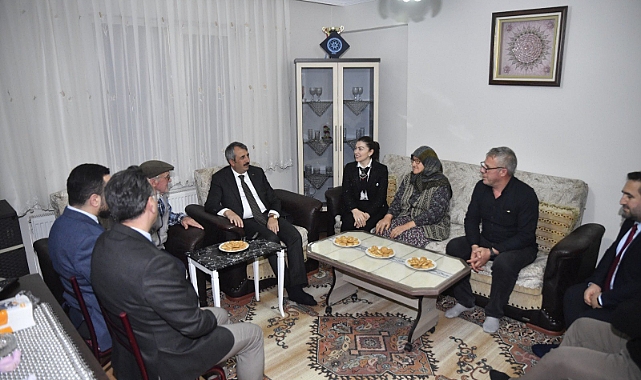 Şehit ailesi yalnız bırakılmadı