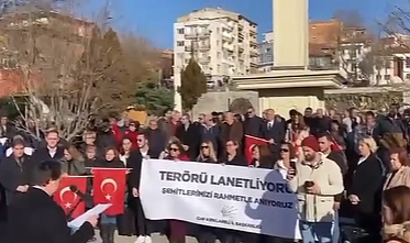 Şehit düşen 12 askerimiz adına basın açıklaması yapıldı