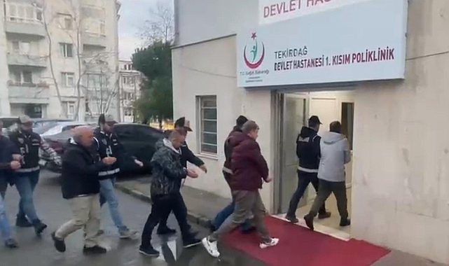 Tekirdağ'da tapuda rüşvet operasyonunda 8 şüpheli adliyede