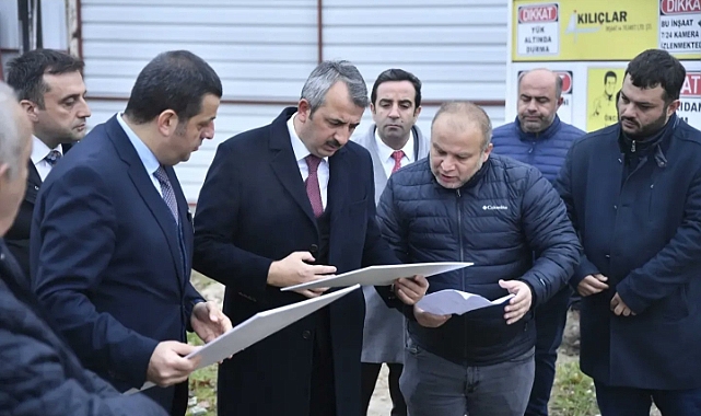 Vali Sezer kütüphane inşaatını inceledi