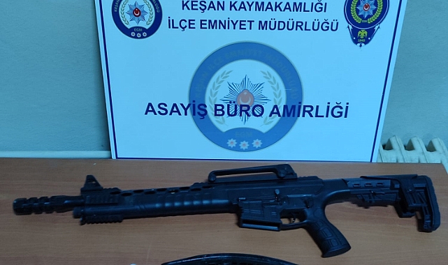 Asker uğurlama konvoyunda av tüfeğiyle havaya ateş açan şüpheli yakalandı