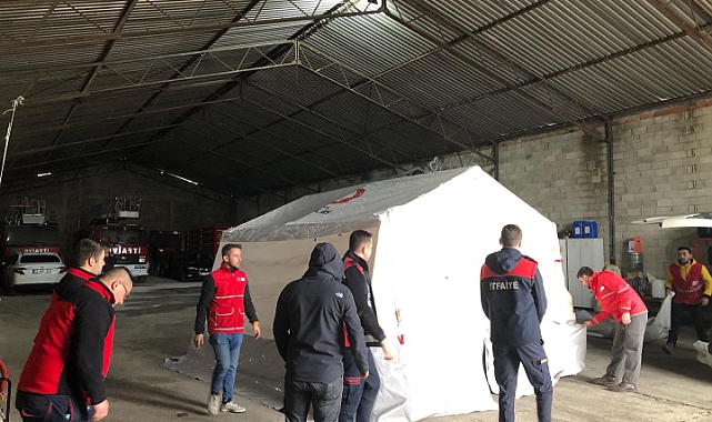 Babaeski İtfaiyesi Çadır Kurma Eğitimi Aldı