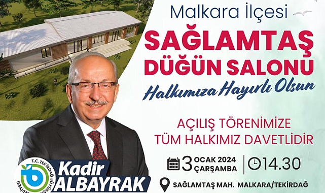 Düğün Salonu Açılış Töreni 3 Ocak'ta