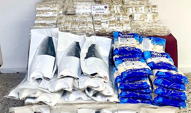 Edirne'de gümrük kaçağı 2 bin 730 süs eşyası ile 43 dondurulmuş deniz ürünü ele geçirildi