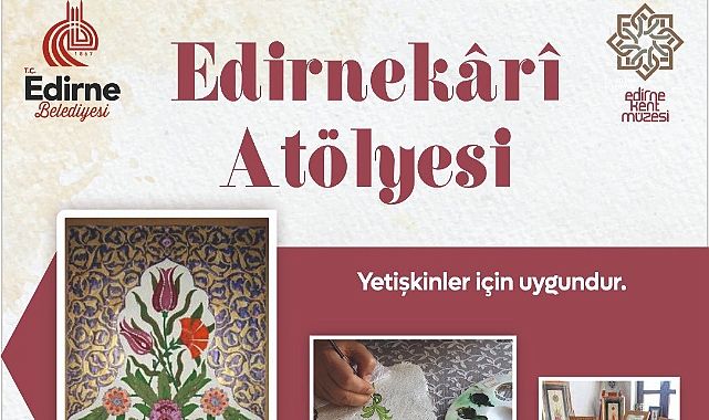 Edirnekâri atölyesi 20 Ocak'ta!