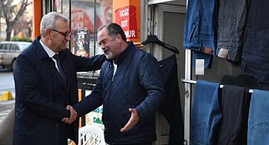 Helvacıoğlu'ndan esnaf ziyaretleri