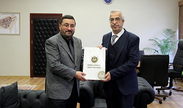 KIRKLARELİ İL MÜFTÜSÜ YUSUF EVİŞ’DEN REKTÖR BÜLENT ŞENGÖRÜR'E ZİYARET
