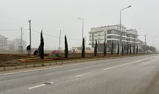 Kırklareli'nde Peyzaj Çalışmaları Devam Ediyor