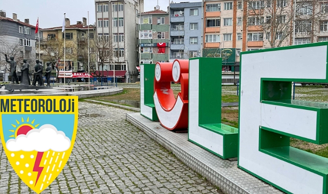 Lüleburgaz'da yağışlı hava etkisini gösterecek