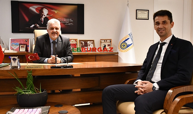 Lüleburgaz Gençlik ve Spor İlçe Müdürü Tayfun Ercan, Belediye Başkanı Murat Gerenli'yi Ziyaret Etti