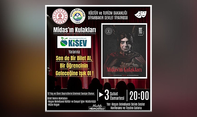 "Midas'ın Kulakları" Keşan'da Sahnelenecek