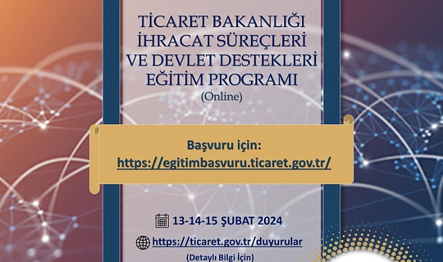 Online Eğitim Programı Düzenlenecek