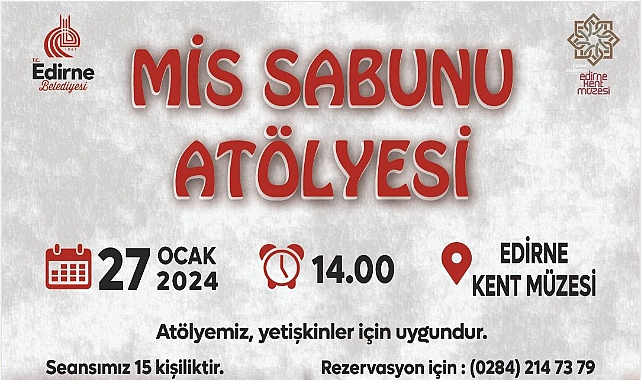 Sabun Atölyesi Düzenlenecek