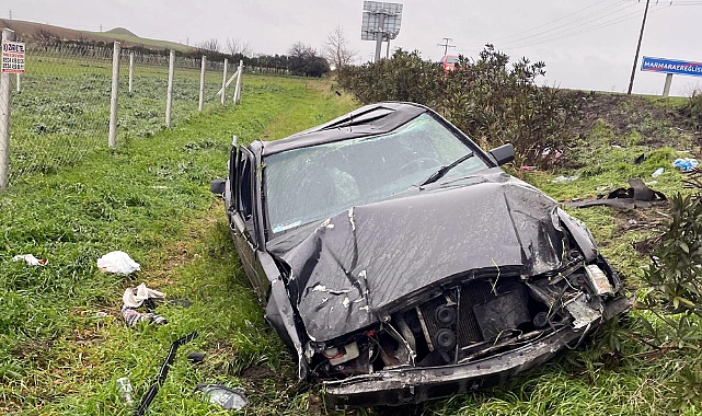 Tekirdağ'da otomobil takla attı; Duygu öldü, sürücü yaralı