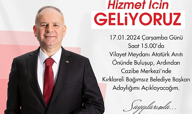Türker adaylık açıklamasını yapacak