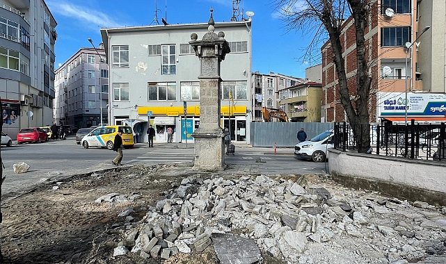 Zafer Çeşmesi'nde yenileme çalışmaları