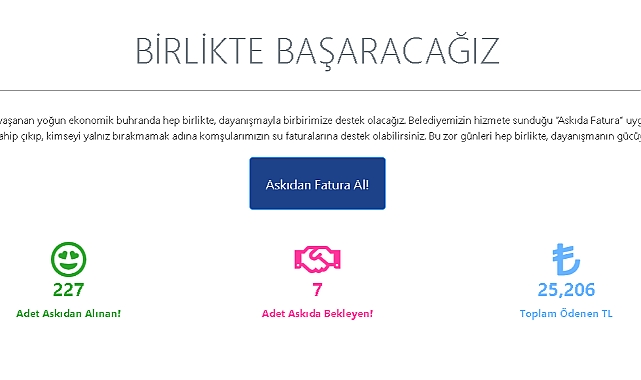 "7" Fatura Askıda Bekliyor