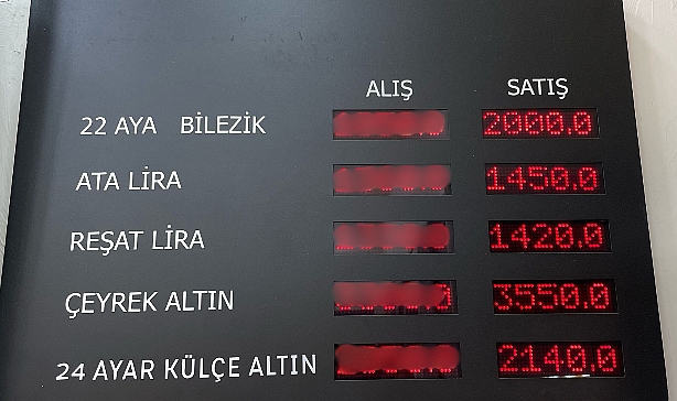 Bir Çeyrek 3 bin 550 TL