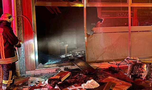 Kırklareli Belediyesi'ne ait şirket binası kundaklandı; şüpheli gözaltında