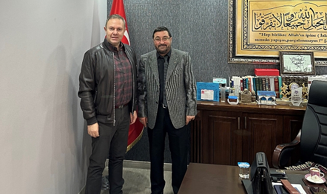 Kırklareli TSO Yönetim Kurulu Başkanı Soner Ilık, Kırklareli İl Müftüsü Yusuf Eviş'i ziyaret etti