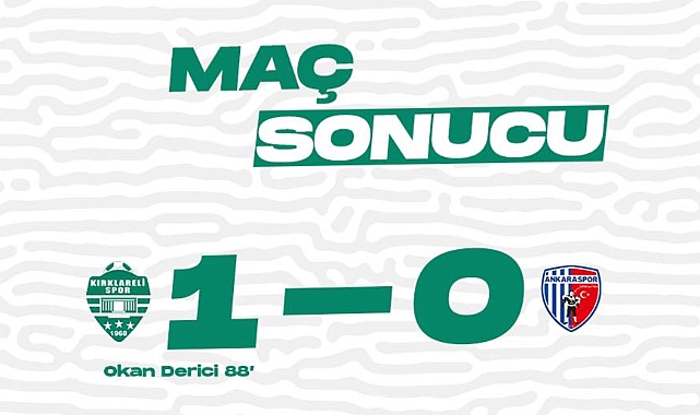 Kırklarelispor 3 puanla güldü