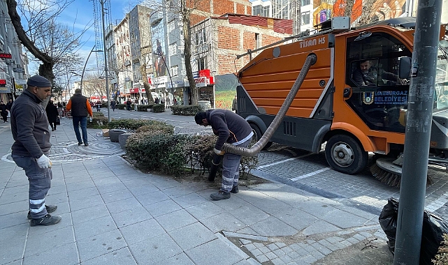 Lüleburgaz'da Cadde ve Sokaklarda Detaylı Temizlik