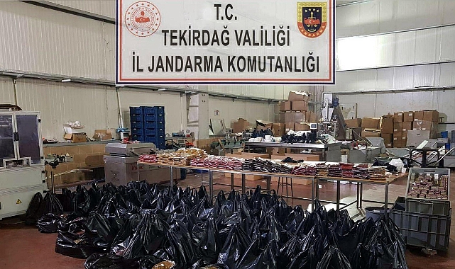 Tekirdağ'da 3,5 ton bandrolsüz nargile tütünü ele geçirildi