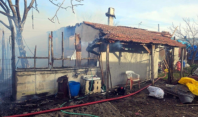 Tekirdağ'da ev yangını; 1 ölü