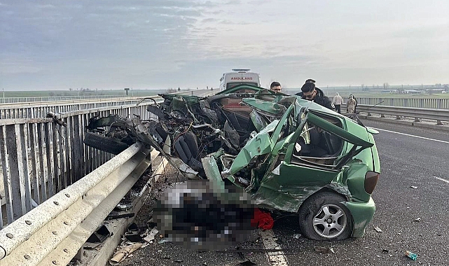Tekirdağ'da otomobil bariyerlere çarptı: 1 ölü