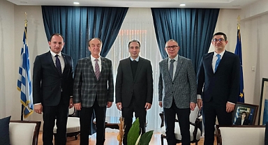 Yunanistan Edirne Konsolosu Aris Radipoulos  Ticaret ve Sanayi Odası Yönetimini Ziyaret Etti