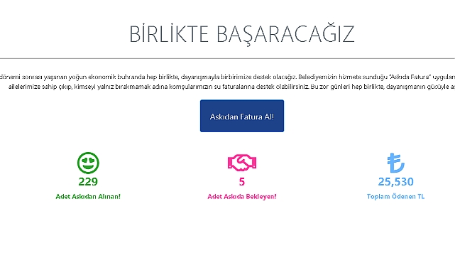 Lüleburgaz Belediyesi'nden Yardımseverler İçin Yeni Uygulama: "Askıda Fatura"