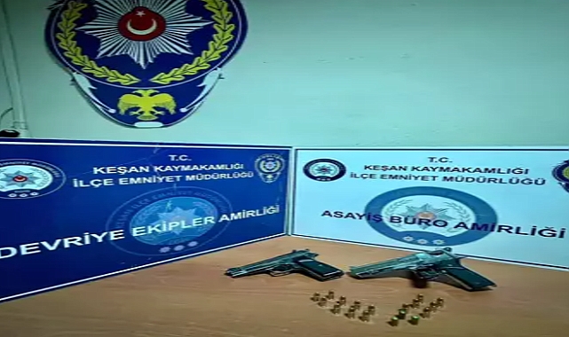Ateş açılan iş yerinde ruhsatsız tabanca ele geçirildi; 1 gözaltı