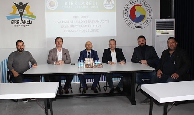 Kırklareli TSO, DEVA Partisi Belediye Başkan Adayı Haleva’yı Ağırladı