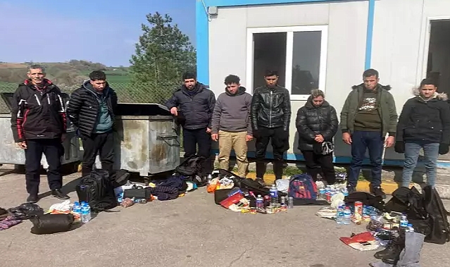 Edirne'de 8 kaçak göçmen yakalandı