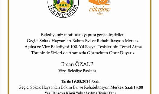 Geçici Hayvan Bakım Evi ve Rehabilitasyon Merkezi Açılıyor