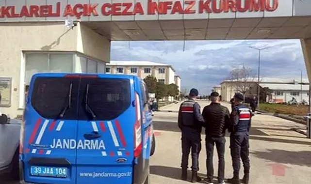 Kırklareli'de 1 yıl 8 ay hapisle aranan hükümlü yakalandı