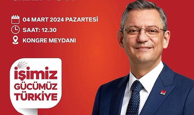 CHP Genel Başkanı Özgür Özel Lüleburgaz'dan Geçecek