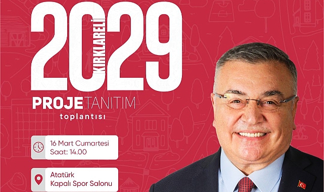 Kırklareli Belediye Başkanı Mehmet Siyam Kesimoğlu'nun Proje Tanıtım Toplantısı Bugün Başlıyor