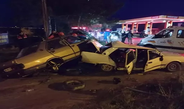 Seyir halindeki otomobile başka bir otomobil arkadan çarptı: 6 yaralı