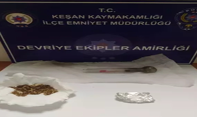 Üzerinde uyuşturucu bulunan 3 şüpheliye gözaltı