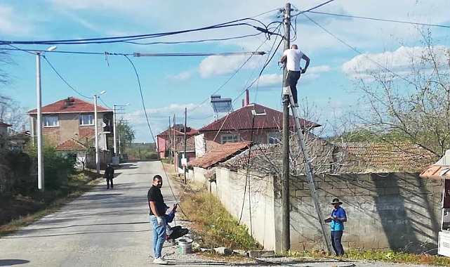 Kırklareli Arizbaba Köyü'nde İnternet Altyapısı Yenilendi