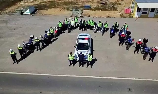 Edirne'de motosiklet gruplarına jandarmadan trafik eğitimi