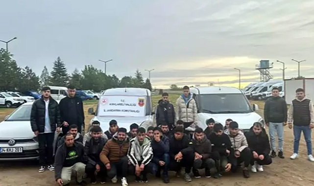 Kırklareli'nde 43 göçmen yakalandı, 13 organizatör tutuklandı
