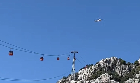 Teleferikte Mahsur Kalan Vatandaşların Kurtarılması İçin Yoğun Çaba Devam Ediyor