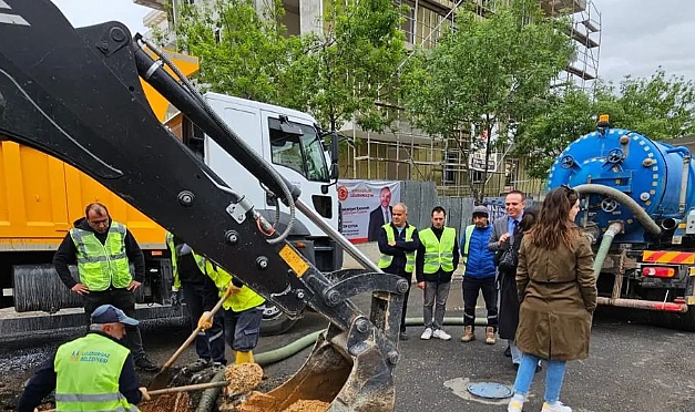 Lüleburgaz'da Su Hattı Onarım Çalışmaları Devam Ediyor