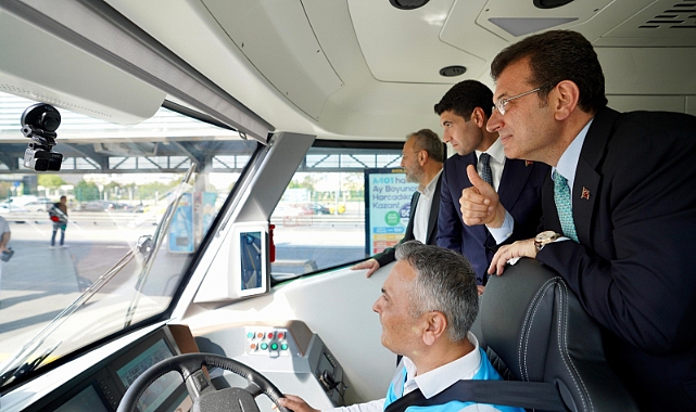 YÜZDE 100 ELEKTRİKLİ, 420 KİŞİLİK ÇEVRECİ METROBÜSÜN TEST SÜRÜŞÜNE TANIKLIK ETTİ