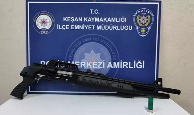 Asker eğlencesinde pompalı tüfekle havaya ateş açan kişiye gözaltı