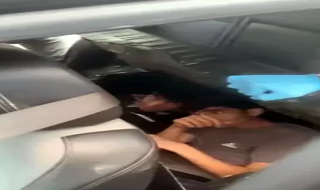 Cipin koltuğunun altında 2 kaçak göçmen yakalandı; nefes alabilmeleri için hortum sistemi kurulmuş