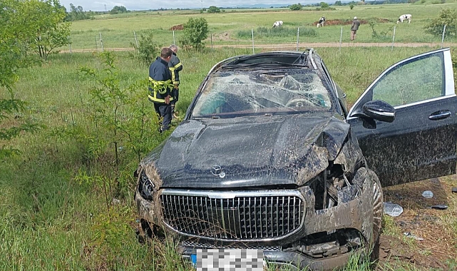 E-80 Avrupa Otoyolu'nda Trafik Kazası